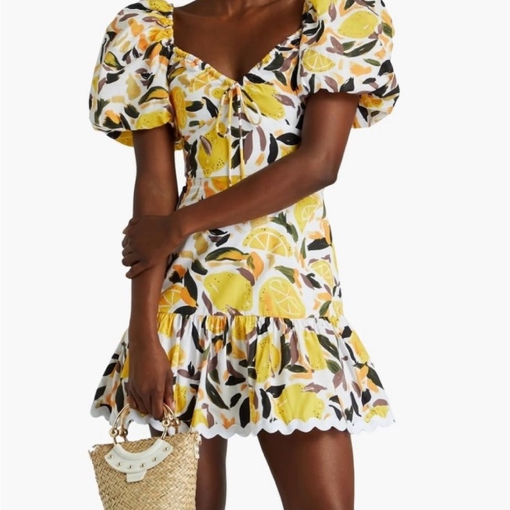 Rebecca Vallance Amarilla Cotton Poplin Dress